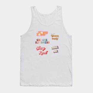 70's 80's Cool retro sticker pack Tank Top